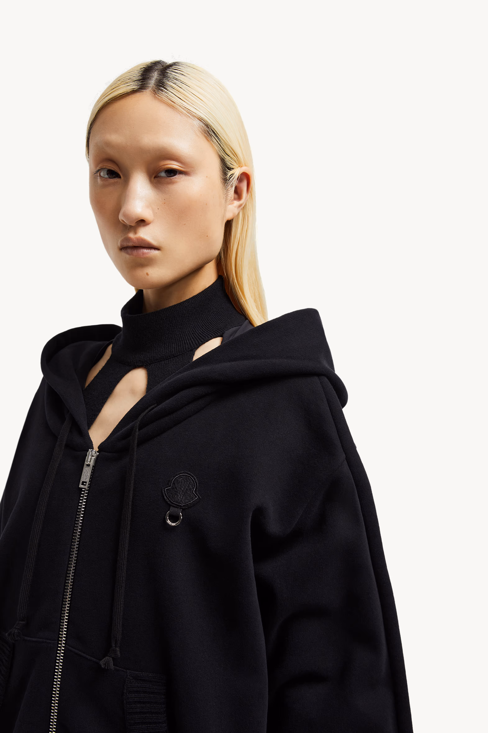 Sweat zippé à œillet Moncler x Willow Smith Femmes Noir Moncler 4
